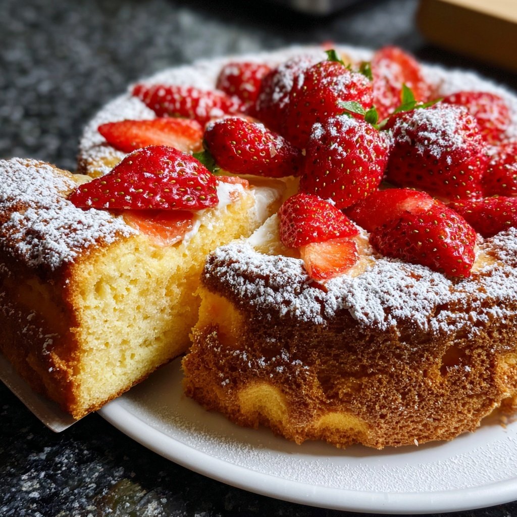 Erdbeerkuchen Mit Quarkfüllung