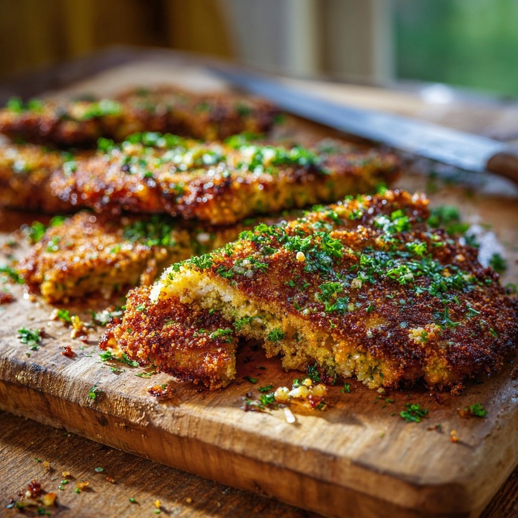 Blumenkohl Schnitzel Mit Kräuter Panade
