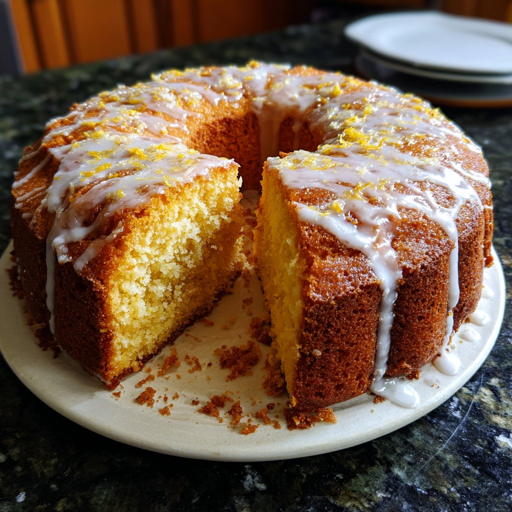 Zitronenkuchen für die Kaffeetafel