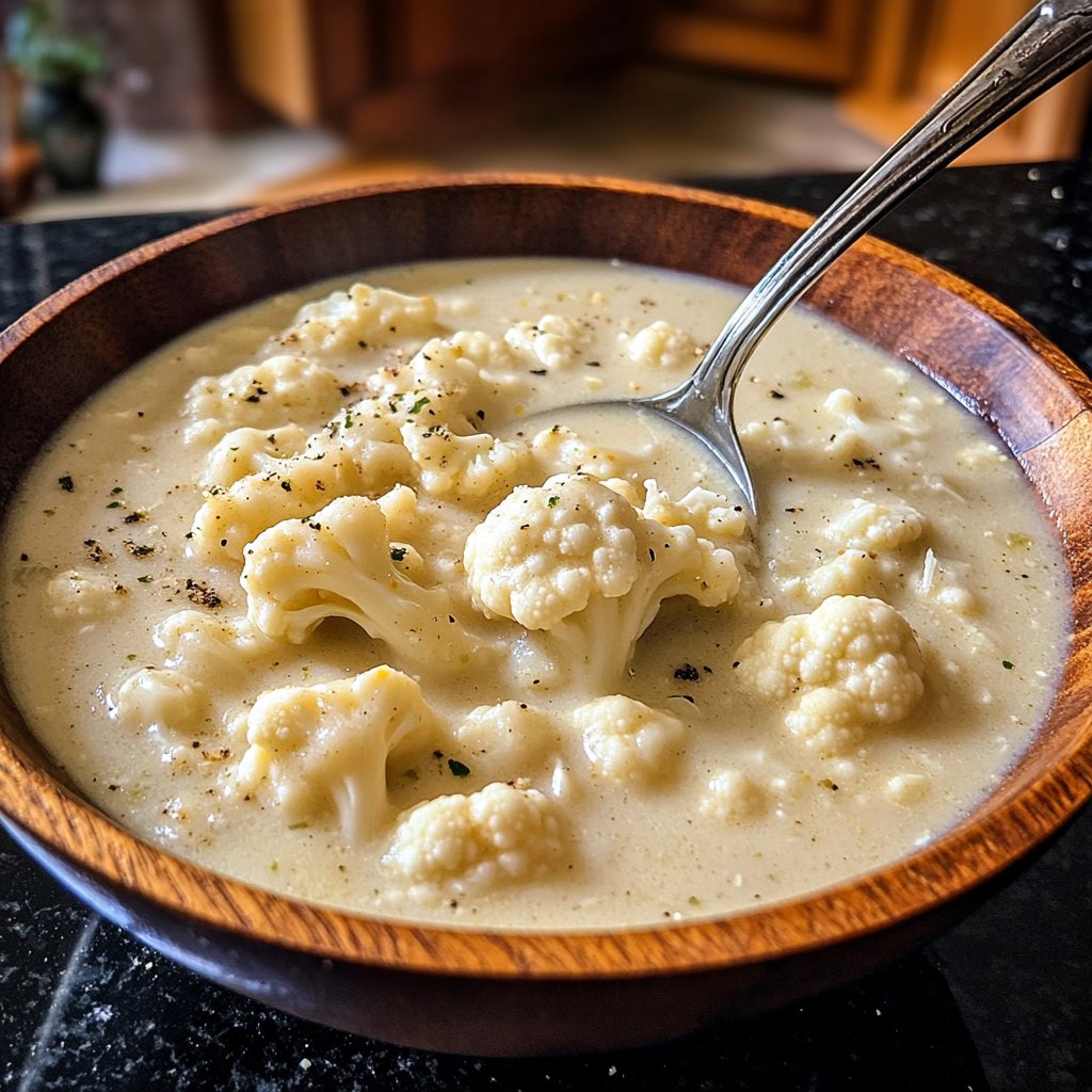 Leichte Blumenkohlsuppe ohne Sahne