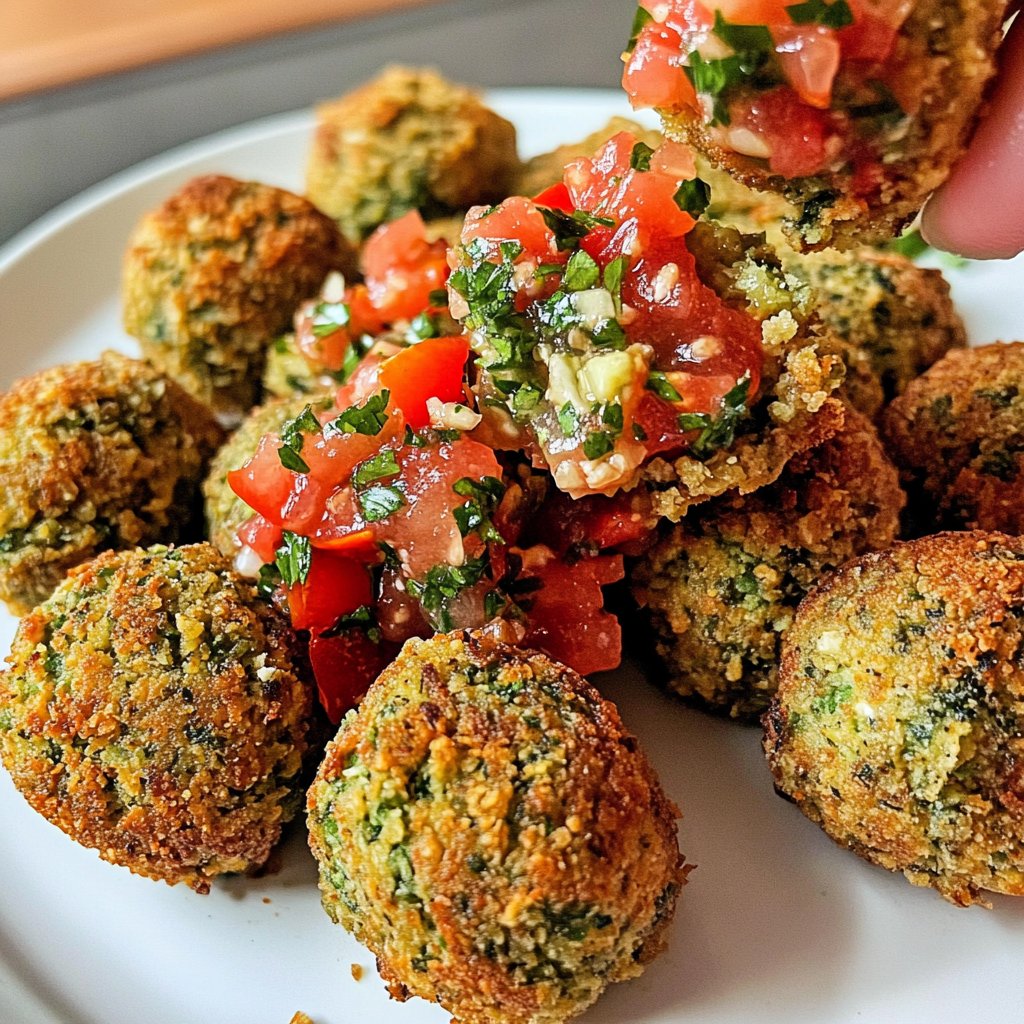 Falafel mit Tomatensalsa