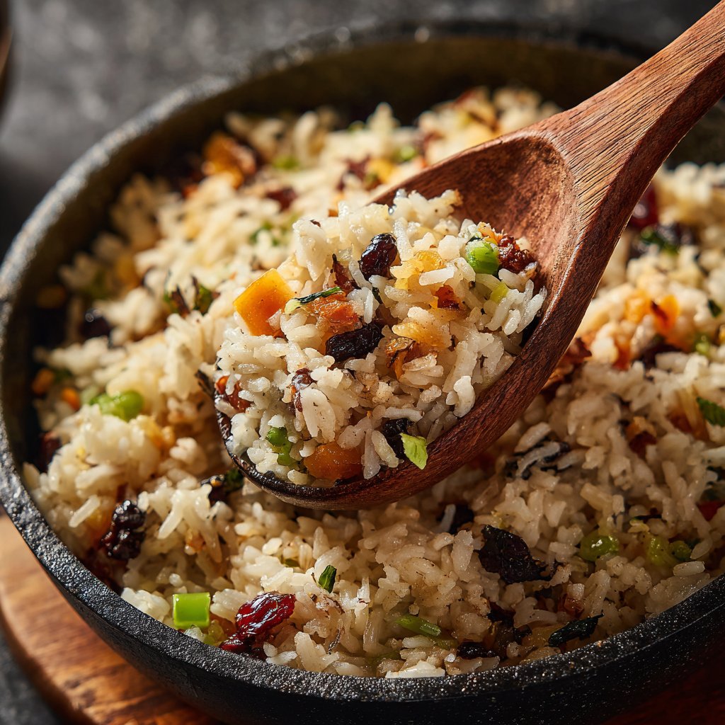 Mittagessen mit Reis