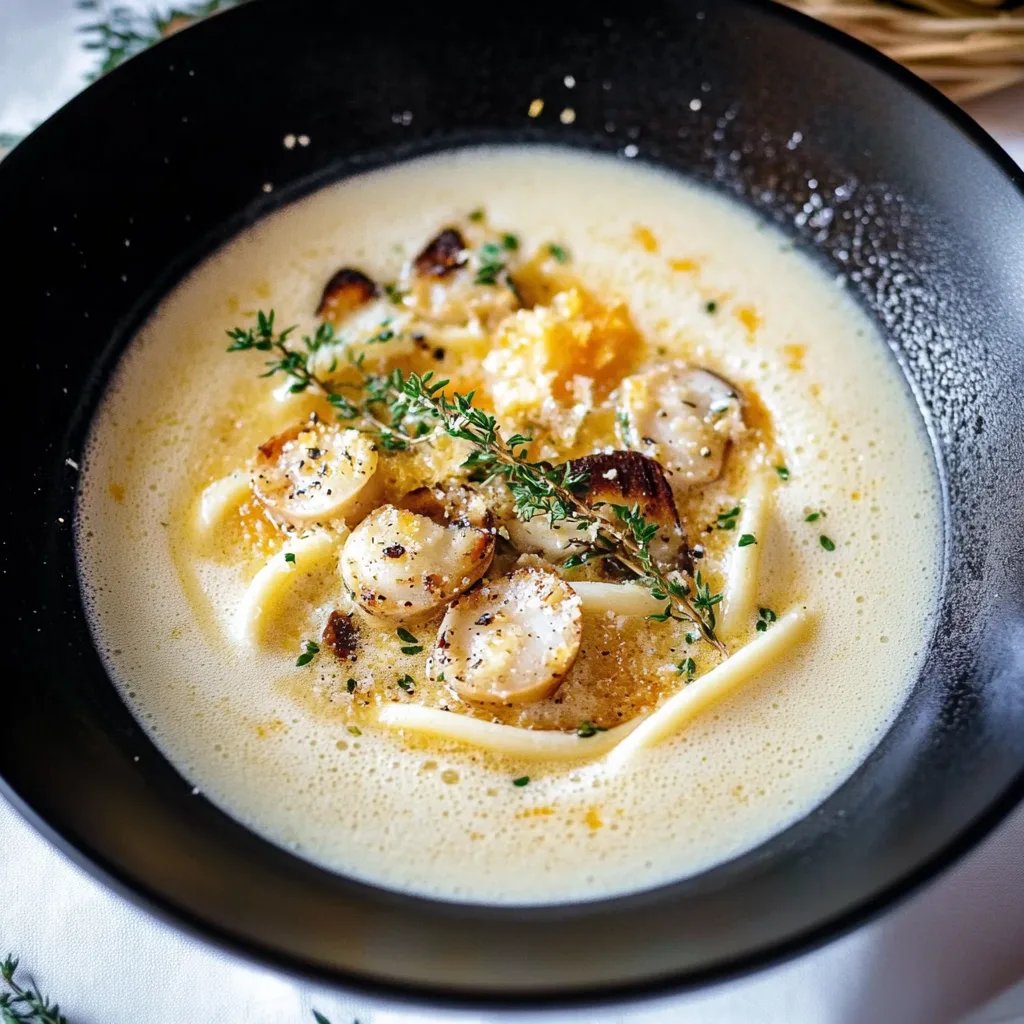 Maronisüppchen mit Parmesanstangen