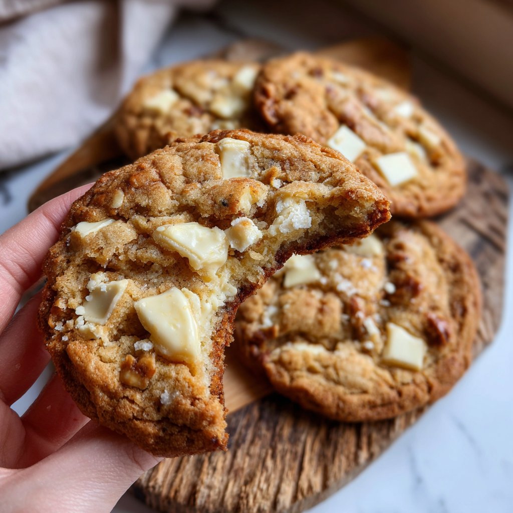 Cookies mit weißer Schokolade
