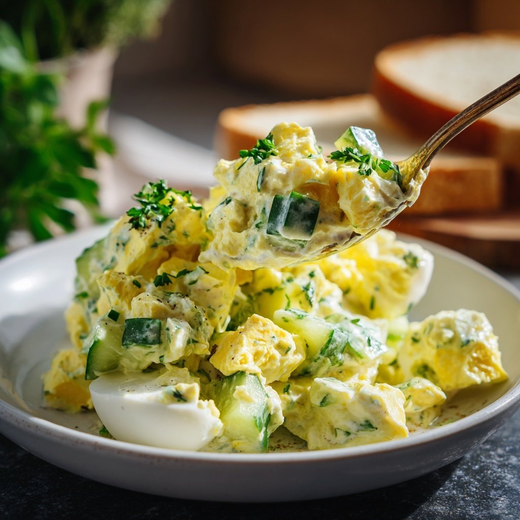 Schnell & Einfach 10-Minuten-Eiersalat mit Joghurt