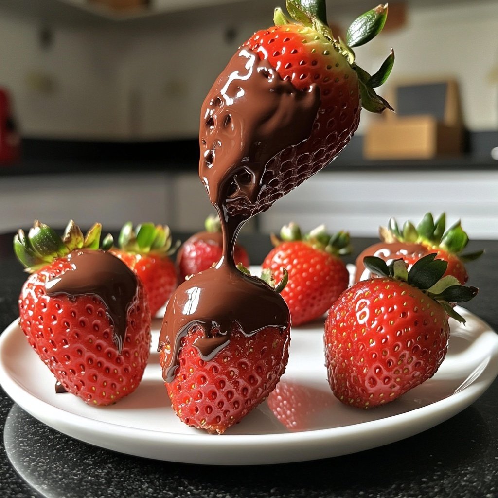 Schoko Erdbeeren selber machen