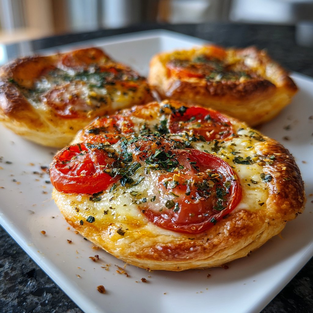 Tartelettes mit Tomaten und Mozzarella