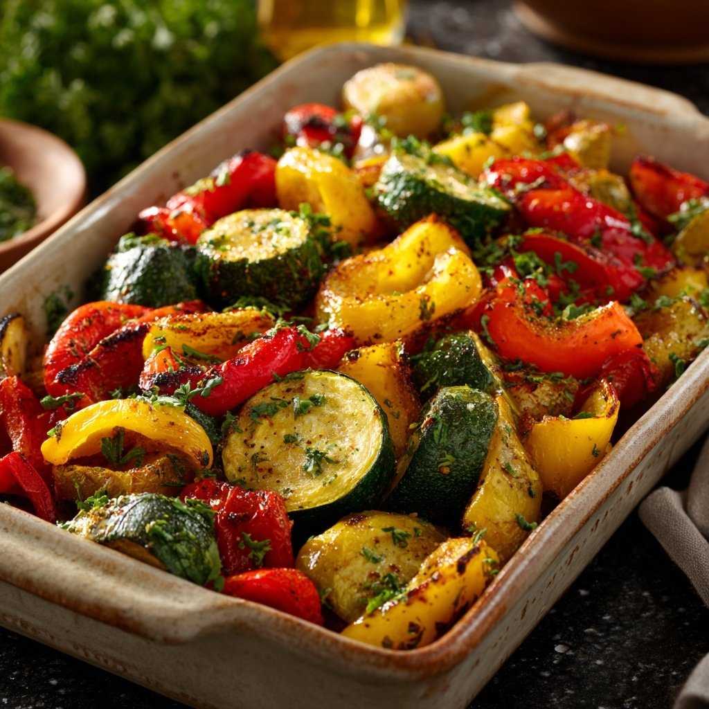 Kalorienarme Ofenpfanne Mit Gemüse