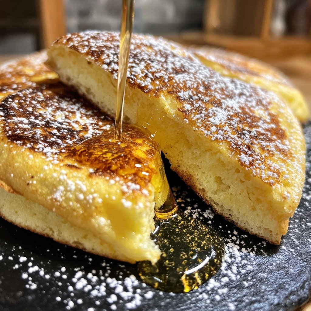 Pfannkuchen mit Honig