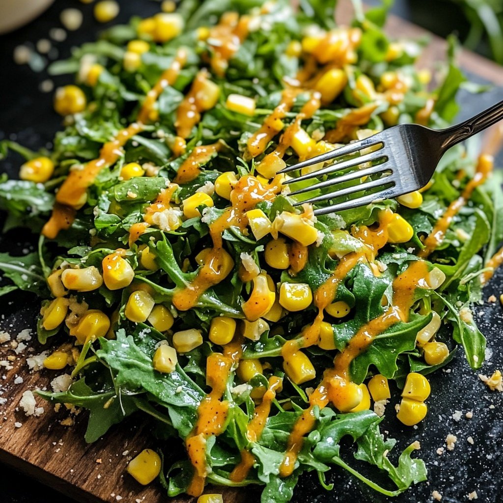 Chinakohl-Salat mit Mais und Honig-Senf-Dressing