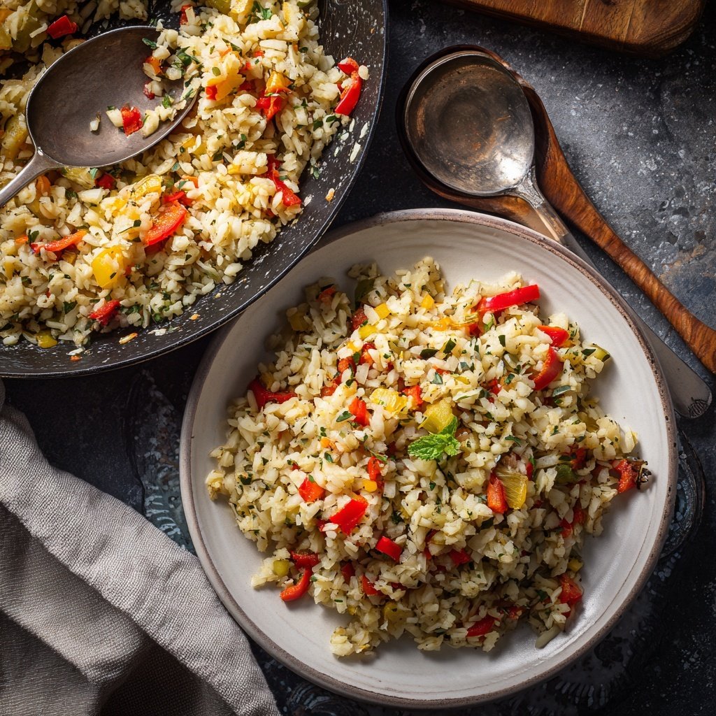 Blumenkohl Reis Mit Paprika
