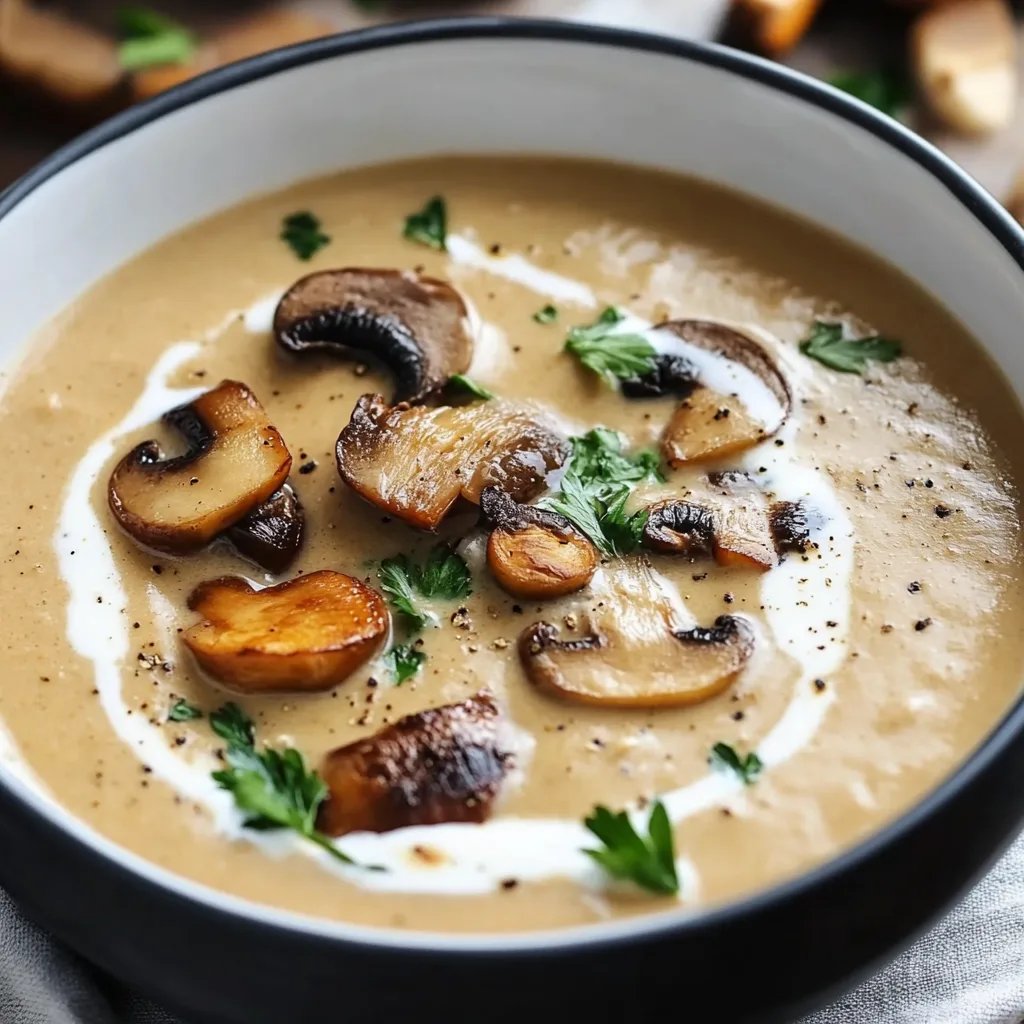 Cremige Ungarische Champignonsuppe