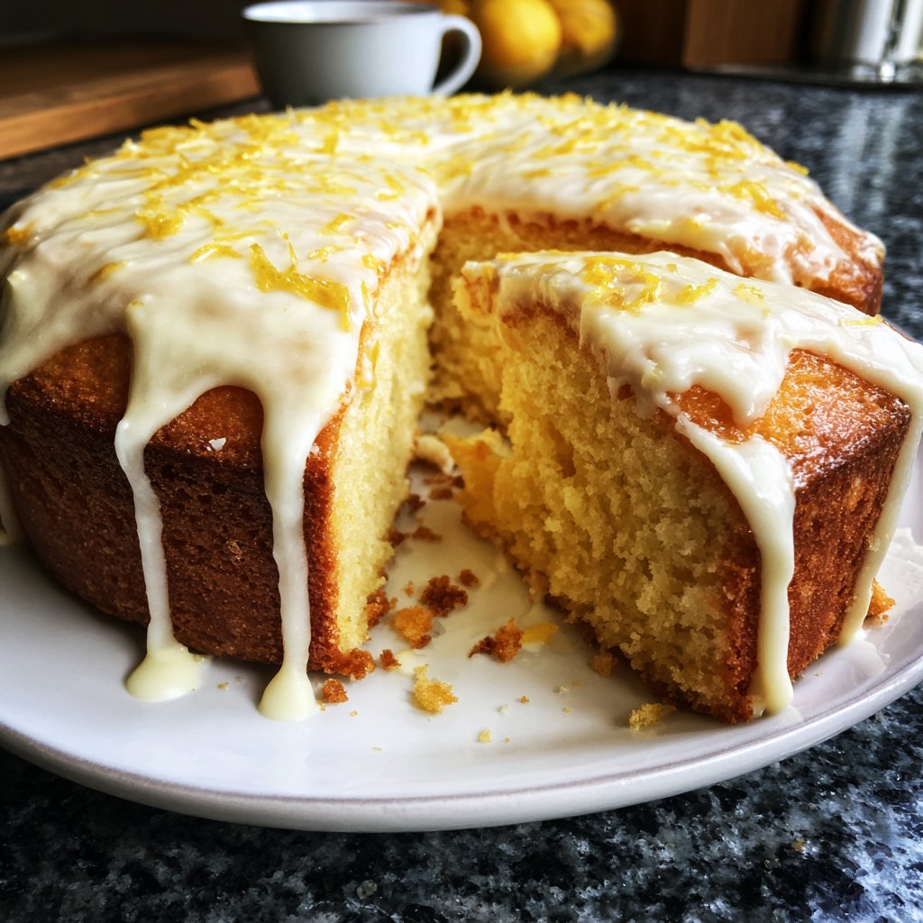 Zitronenkuchen mit Frischkäse