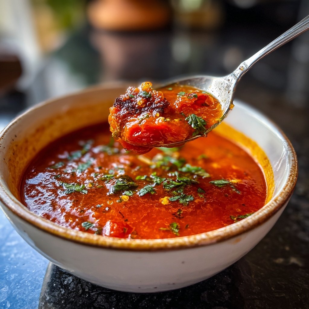 Tomatensuppe mit Chili