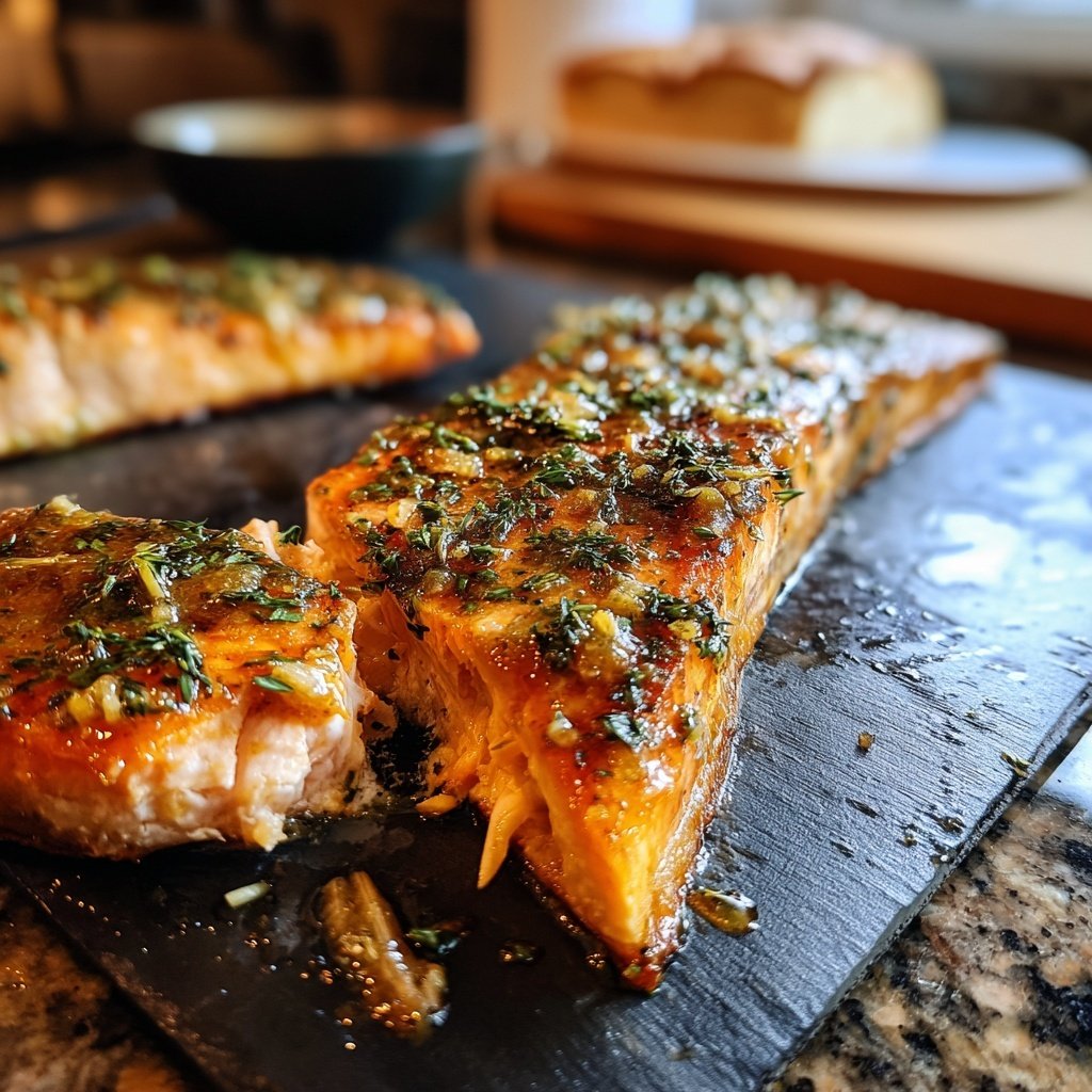 Gegrillter Lachs Mit Honig Senf