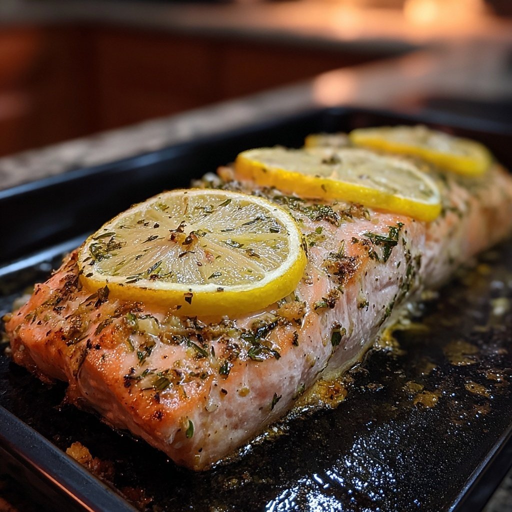 Kalorienarme Ofen Lachs Mit Zitrone