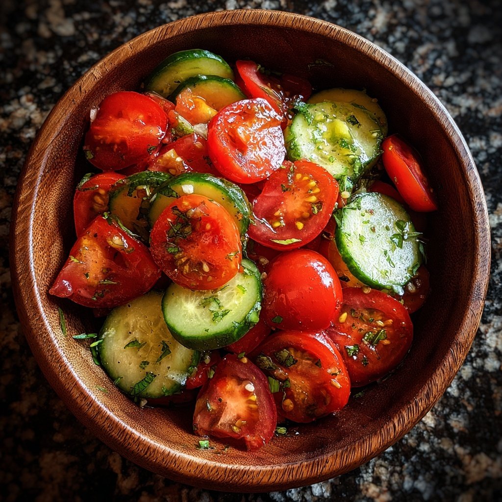 Tomaten Gurken Salat Zum Grillen
