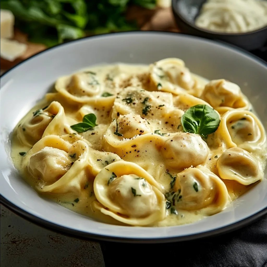 Tortellini in Käsesoße