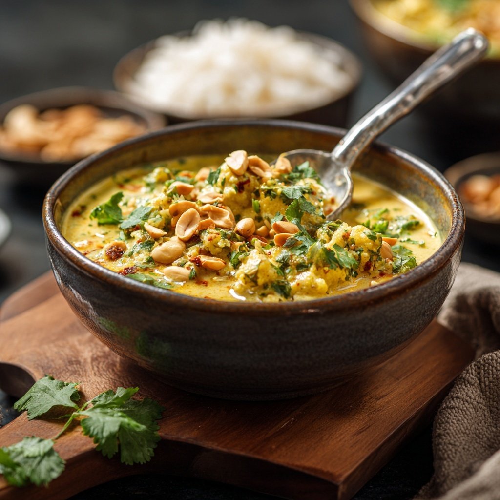 Blumenkohl Curry Mit Erdnuss