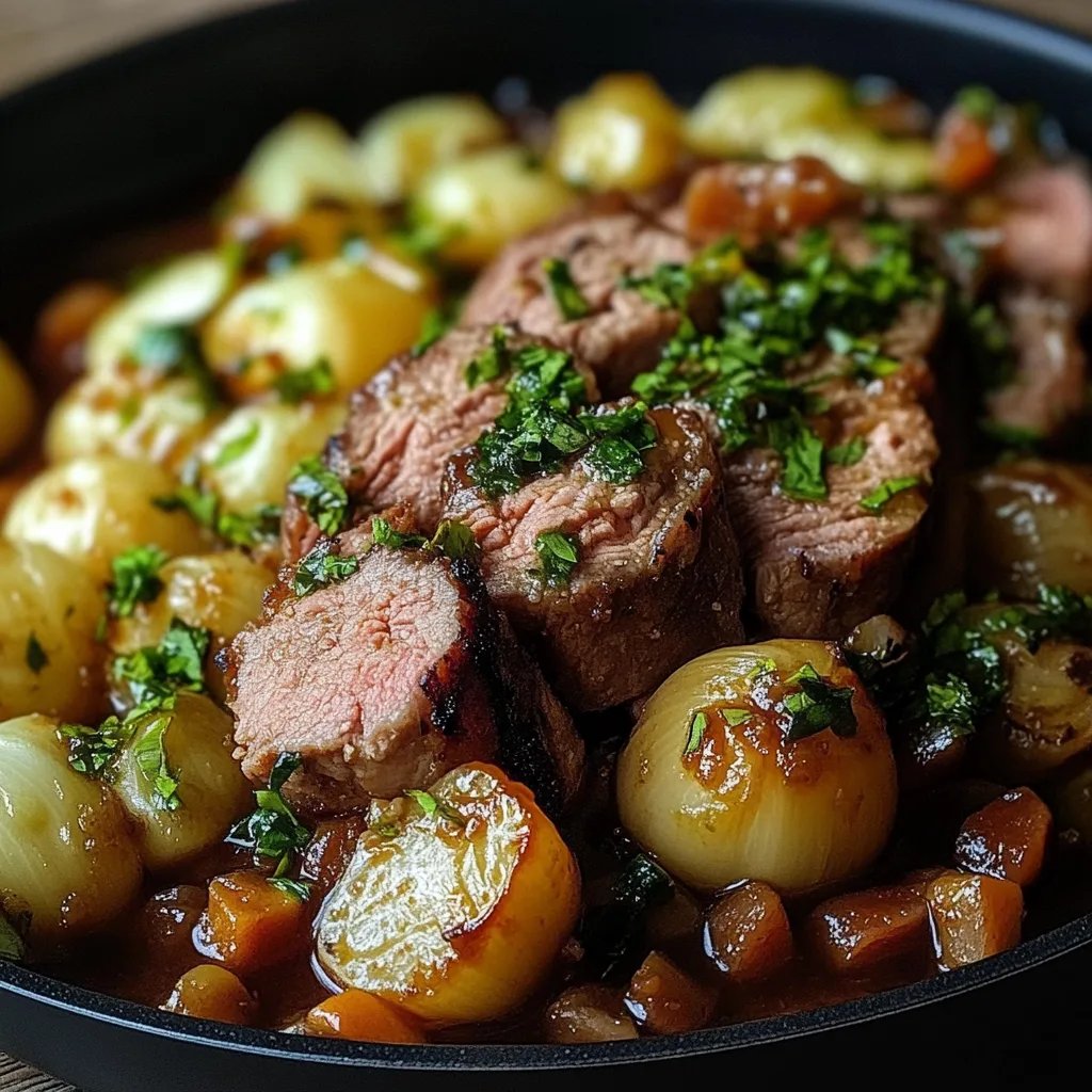 Würzige Rosenkohl-Hackfleisch-Pfanne